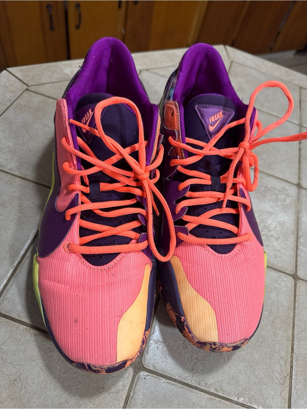 Nike Zoom Freak 2 Bright Mango Mens Size 13 Basketball Shoes CW3162-800 Read⁠